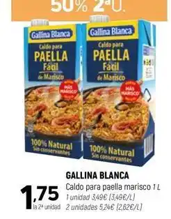 Coviran Gallina blanca - caldo para paella marisco oferta