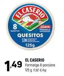 Coviran El caserío - formatge 8 porcions oferta