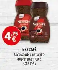 Coviran Nescafé - café soluble natural o descafeinat oferta