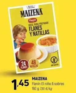 Coviran Maizena - flanin el nino 6 sobres oferta