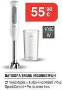 Milar Braun - batidora mq50051mwh oferta