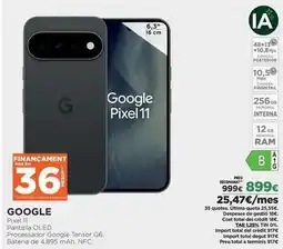 El Corte Inglés Google - pixel 11 oferta