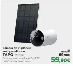 El Corte Inglés Solar - cámera de vigilancia amb panell oferta