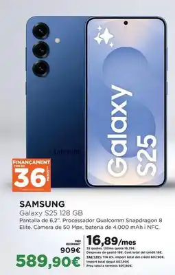 El Corte Inglés Samsung - galaxy s25 128 gb oferta
