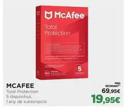 El Corte Inglés Mcafee - total protection 5 dispositius oferta