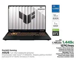 El Corte Inglés Asus - portátil gaming oferta