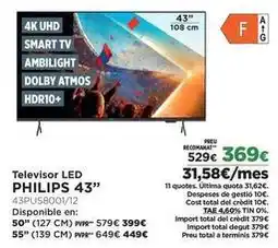 El Corte Inglés Philips - televisor led 43 oferta