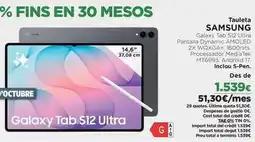 El Corte Inglés Samsung - tableta de salsa oferta