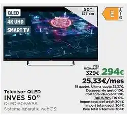 El Corte Inglés Inves - televisor qled 50 qled-506wbs oferta