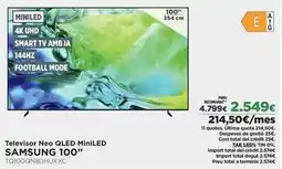 El Corte Inglés Samsung - televisor neo qled miniled oferta