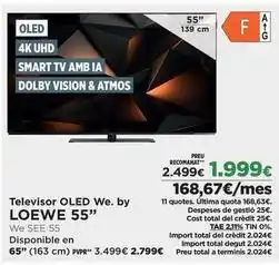El Corte Inglés Loewe - televisor oled we. by 55 oferta