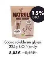 NaturaSí Natruly - cacao soluble sin gluten oferta