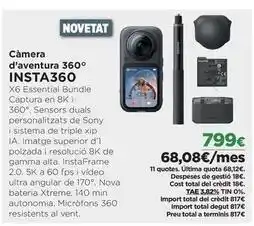 El Corte Inglés Insta360 - camera d'aventura 360 oferta
