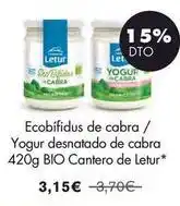 NaturaSí Cantero letur - ecobifidus de cabra / yogur desnatado de cabra oferta