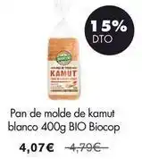 NaturaSí Biocop - pan de molde de kamut blanco oferta