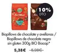 NaturaSí Biocop - biopillows de chocolate y avellanas / biopillows de chocolate negro sin gluten oferta