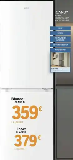 E.Leclerc Candy - combi cncq2t6s18dw, cncq2t6s18dx oferta