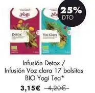 NaturaSí Infusión detox / infusión voz clara 17 bolsitas bio tea oferta
