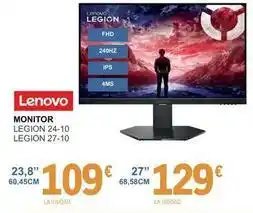 E.Leclerc Lenovo - monitor legion 24-10, legion 27-10 oferta