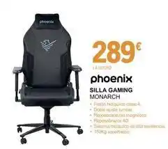 E.Leclerc Phoenix - silla gaming monarch oferta