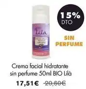 NaturaSí Crema facial hidratante sin perfume oferta