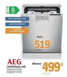 E.Leclerc Aeg - lavavajillas ffb75717pm, ffb75717pw oferta