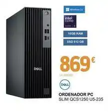 E.Leclerc Dell - ordenador pc slim qcs1250 u5-235 oferta