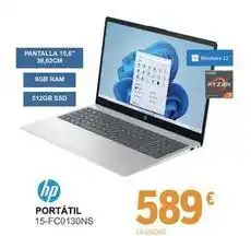E.Leclerc Hp - portátil 15-fc0130ns oferta
