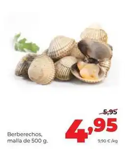 Alimerka Berberechos, malla de 500 g oferta