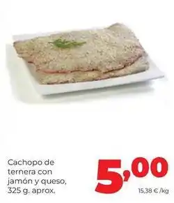 Alimerka Cachopo de ternera con jamón y queso oferta