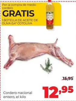 Alimerka Cotoliva - cordero nacional entero oferta