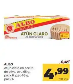 Alimerka Albo - atun claro en aceite de oliva oferta