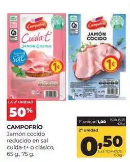 Alimerka Campofrío - jamon cocido reducido en sal cuida-t o clasico oferta