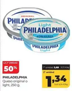 Alimerka Philadelphia - queso original o light oferta