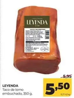 Alimerka Leyenda - taco de lomo embuchado oferta