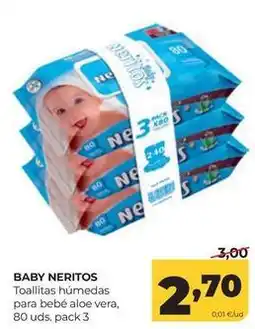 Alimerka Bebé - toallitas humedas para bebe aloe vera oferta