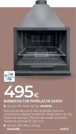 BigMat Barbacoa con parrillas de asado oferta