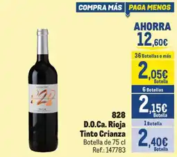 Makro 828 D.O.Ca. Rioja Tinto Crianza oferta