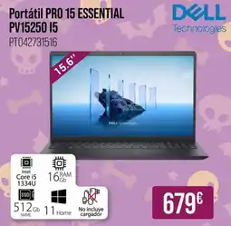 MR Micro Dell portátil pro 15 essential pv15250 i5 oferta