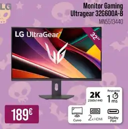 MR Micro LG Monitor Gaming Ultragear 32G600A-B oferta