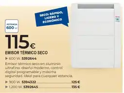 BigMat Emisor térmico seco 600 W oferta