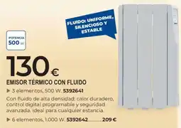 BigMat emisor térmico con fluido oferta