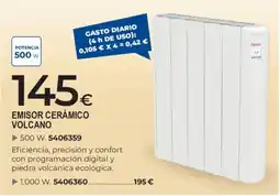 BigMat facula emisor cerámico volcán 500 w oferta