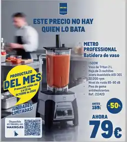 Makro Metro Professional batidora de vaso oferta