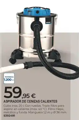BigMat Bikain aspirador de cenizas calientes oferta