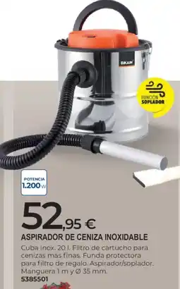 BigMat Bikain aspirador de ceniza inoxidable oferta