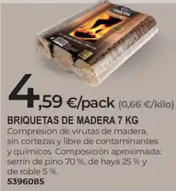BigMat Briquetas de madera 7 kg oferta