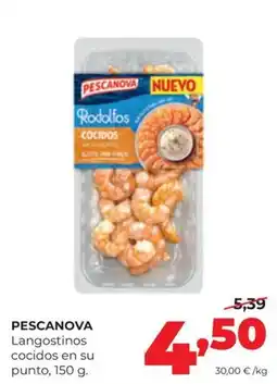 Alimerka Pescanova langostinos cocidos en su punto oferta
