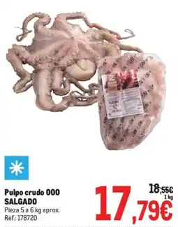 Makro Pulpo crudo 000 SALGADO oferta