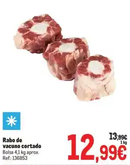 Makro Rabo de vacuno cortado oferta